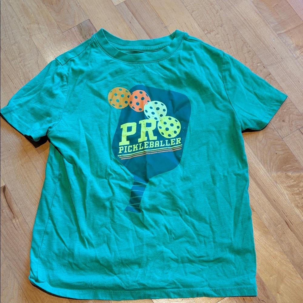 Cat & Jack Green Pickleball Graphic Tee